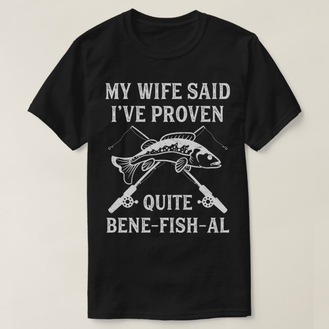 Funny Fishing Pub Fisherman Sprichwort Fisch 3 T-Shirt (Design vorne)
