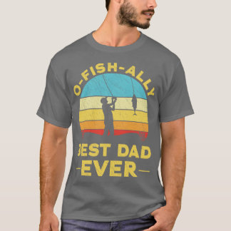 Funny Fishing Pun Fisherman Offiziell Bester Vater T-Shirt