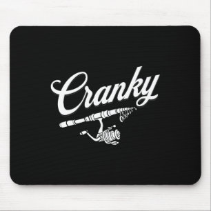 Funny Fishing Reel Pub Shirt Mousepad