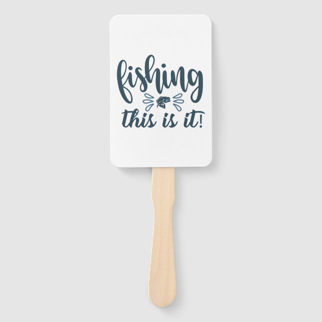 Funny Fishing Shirt mit Slogan Fächer (Vorderseite)