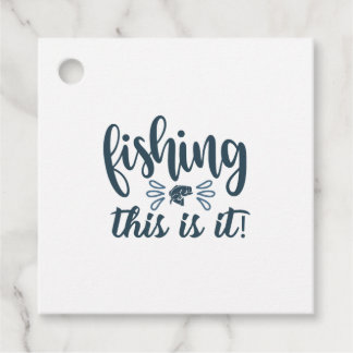 Funny Fishing Shirt mit Slogan Geschenkanhänger