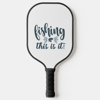 Funny Fishing Shirt mit Slogan Pickleball Schläger