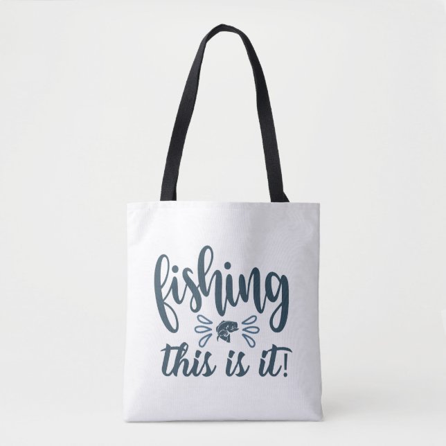 Funny Fishing Shirt mit Slogan Tasche (Vorderseite)