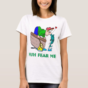 Funny Fishing Shirt Spaß Angeln Angst