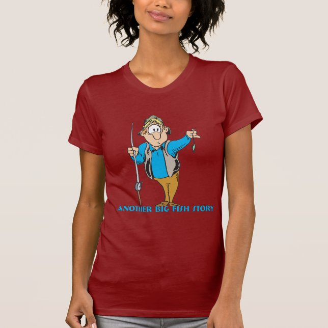 Funny Fishing Shirt Spaß Angeln Große Fische (Vorderseite)