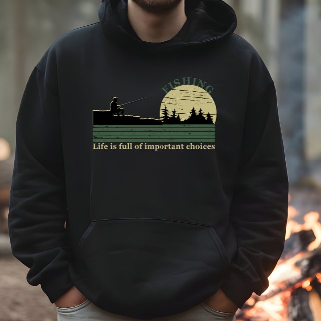 Funny Fishing Sprichwort Hoodie (Von Creator hochgeladen)