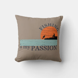 Funny Fishing Sprichwort Kissen