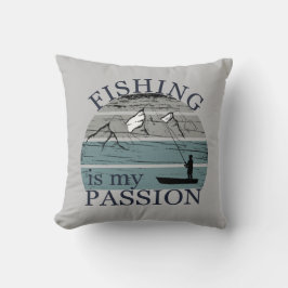 Funny Fishing Sprichwort Kissen