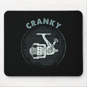 Funny Fishing T-Shirt für Männer skurril Mousepad