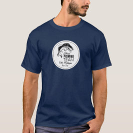 Funny Fishing Team Blaues Shirt| Ihr Name und Ihr  T-Shirt