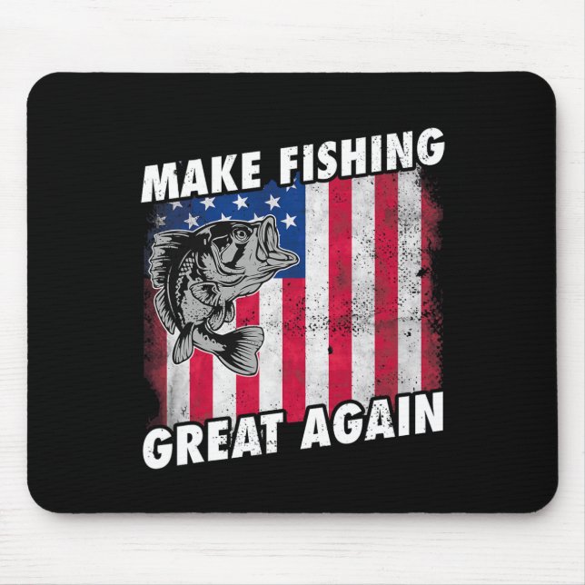 Funny Fishing Trump Gaben Mousepad (Vorne)