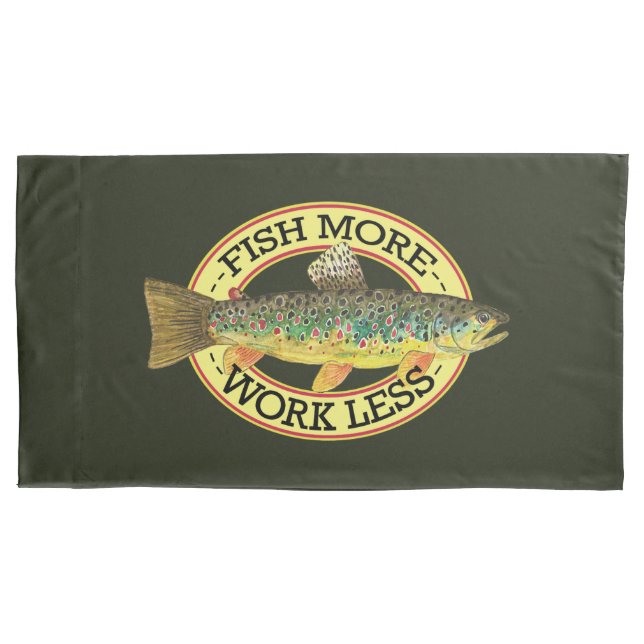 Funny Fishing Words for a Fisherman, Green Kissenbezug (Vorderseite)