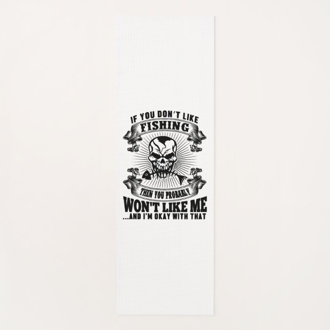 Funny Fishing Yogamatte (Vorderseite)