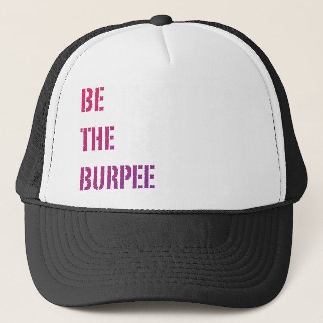 Funny Fitness Burpee Gym Spaß Truckerkappe (Vorderseite)