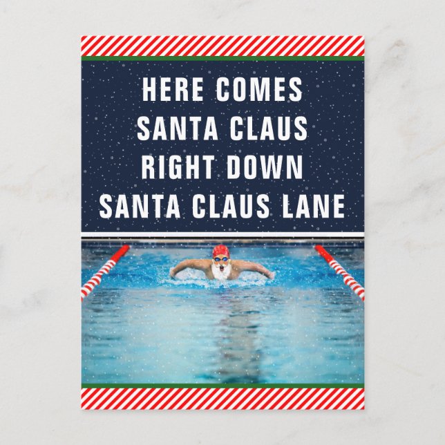 Funny Fitness Centre Carte postale de Noël (Devant)