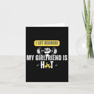 Funny Fitness Gym Rat I Lift Weil meine Freundin Karte