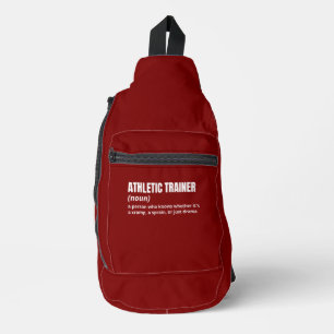 Funny Fitness Trainer Definition Crossbody Bag