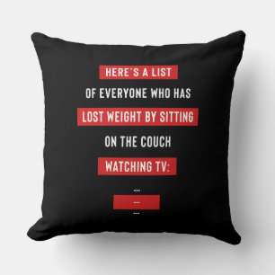 Funny Fitness Workout Inspiration Joke Kissen