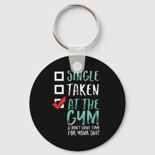 Funny Fitness Workout Single am Gym Schlüsselanhänger