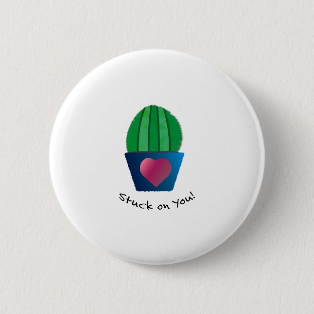 Funny fixe dich auf deinen Kaktus Button (Vorderseite)