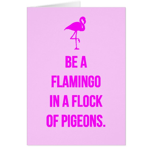 FUNNY FLAMINGO BERATUNG IST EIN IN EINEM FLOCK VON (Vorne)