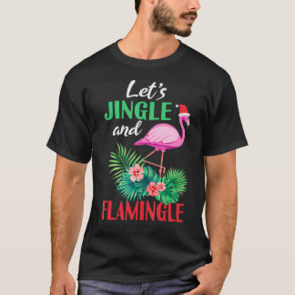 Funny Flamingo Christmas Lasse Jingle und Flamingl T-Shirt