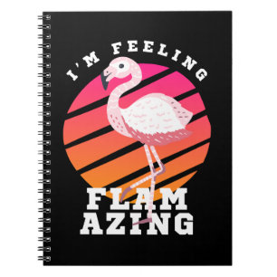 Funny Flamingo Pun Gefühl Flverblüffend Notizblock