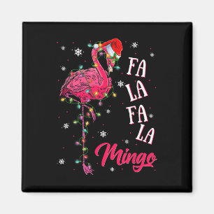 Funny Flamingo Weihnachtsmannmütze Weihnachtsbeleu Magnet