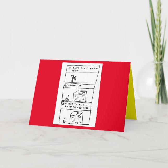 Funny Flat Pack Weihnachten Dieser Cartoon (Vorderseite)