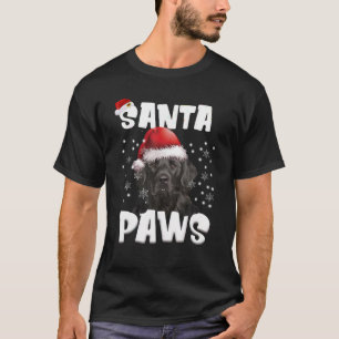 Funny Flat überzogen Retriever Weihnachtsleuchten  T-Shirt