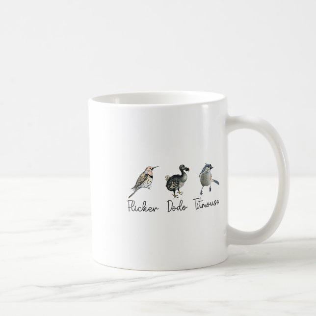 Funny Flicker Dodo Titmouse Kaffeetasse (Rechts)