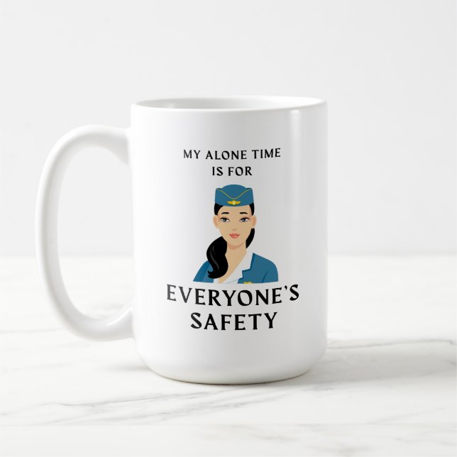 Funny Flight Attendant Coffee Tasse (Links)