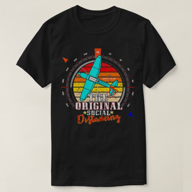 Funny Flighting Flugzeug Themed Gift Floß Flugzeug T-Shirt (Design vorne)