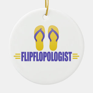 Funny Flip Flops Keramikornament