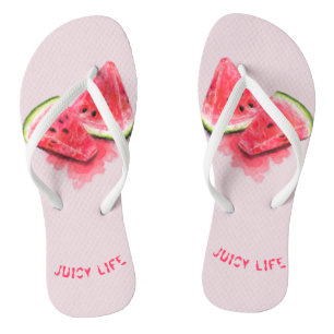Funny Flip Flops mit Sweet Juicy Watermelons