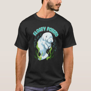 Funny Floaty Potato Manatee Niedlich Sea Cow Dugon T-Shirt