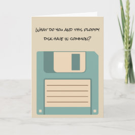 Funny Floppy Computer Disk Retirement Card Karte