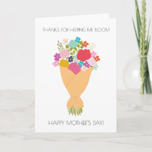 Funny Floral Mother Day Card Karte
