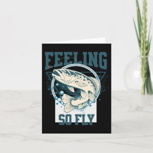 Funny Fly-Fishing-Shirt für Fischer Karte