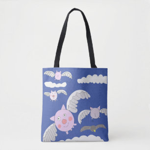 Funny Flying Pig Tasche
