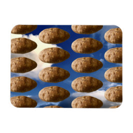 Funny Flying Potatoes Space Potato Photo Magnet