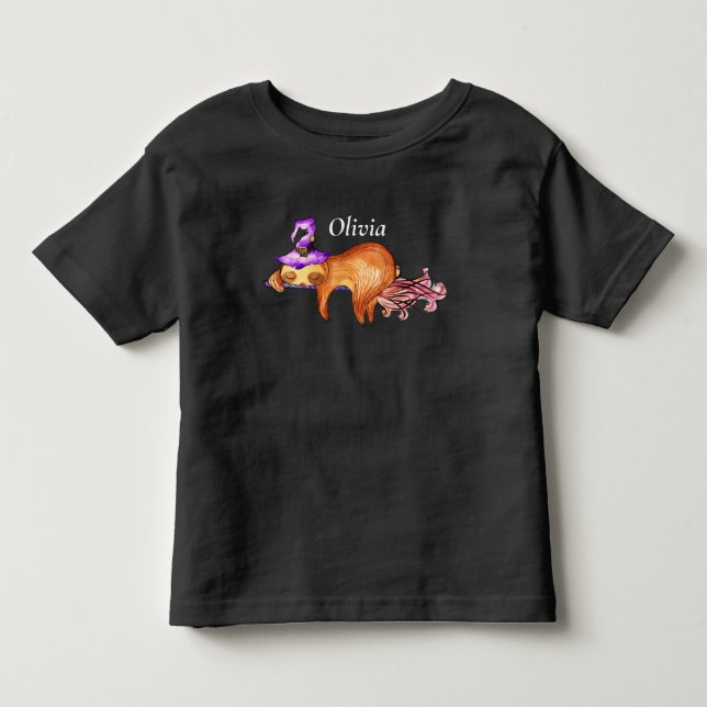 Funny Flying Sloth Hexenkind T - Shirt (Vorderseite)