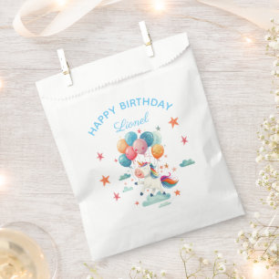 Funny Flying Unicorn Rainbow Colors 1. Geburtstag Geschenktütchen