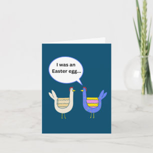 Funny Folded Oaster Card mit Hühnern Karte