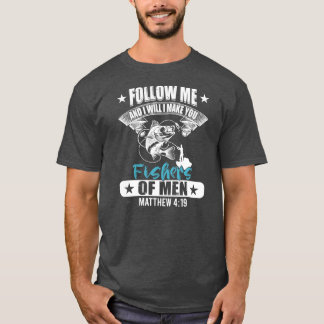 Funny folge mir Fischer von Männern Christliche Fi T-Shirt