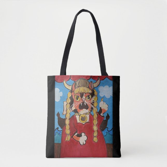 Funny Folk Kunst, Dichtung und Musik Tasche (Vorderseite)