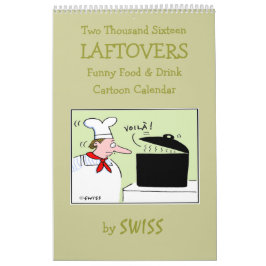 Funny Food Cartoon Kitchen Calendar for Foodies Kalender