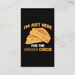 Funny Food Lover Feinschmecker Grillkäse Sandwich Visitenkarte