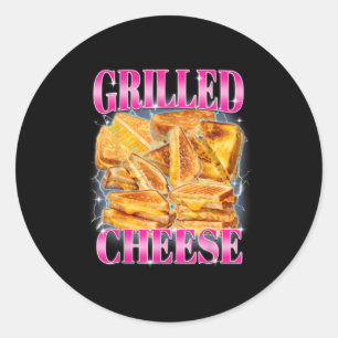 Funny Food Meme Grilled Cheese Sandwiches Food Lov Runder Aufkleber