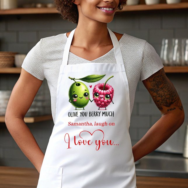 Funny Food Personalized Romantic Love Gift Apron Schürze (Funny Food Personalized Romantic Love Gift Apron)